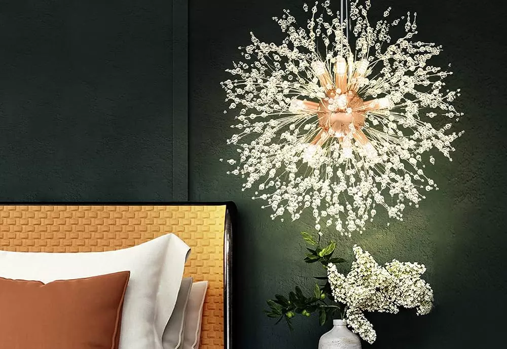 abstract globe chandelier