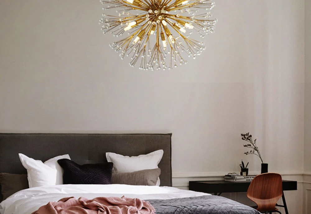 abstract globe chandelier